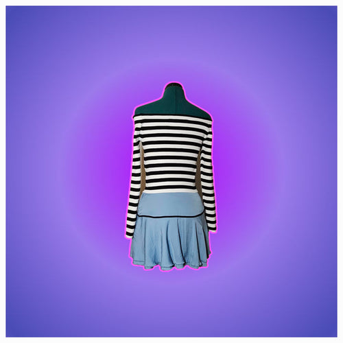 Off shoulder striped top
